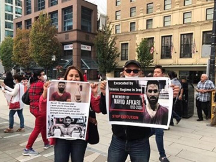 گزارش آکسیون 17 سپتامبر در ونکوور در اعتراض به قتل نوید افکاری