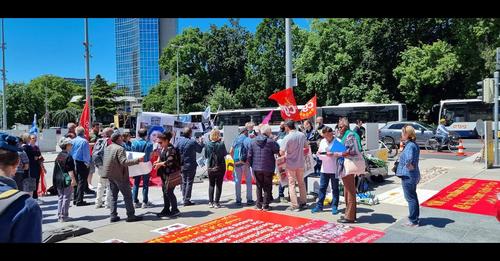 گزارش دوم از تظاهرات مقابل اجلاس سازمان جهانی کار در ژنو، جمعه دهم ژوئن