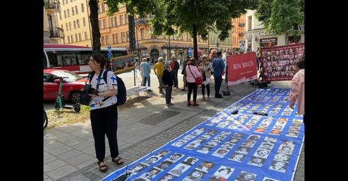 گردهمایی و پایکوبی در استکهلم به دنبال تائید حکم ابد حمید نوری جنایتکار
