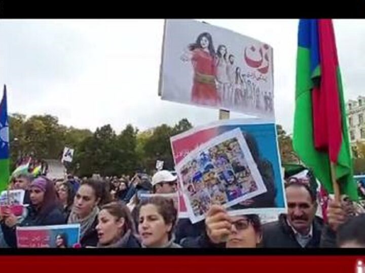 گزارش تصویری تظاهرات در مقابل پارلمان نروژ در حمایت از مبارزات انقلابی مردم ایران …جمعه ۷ اکتبر