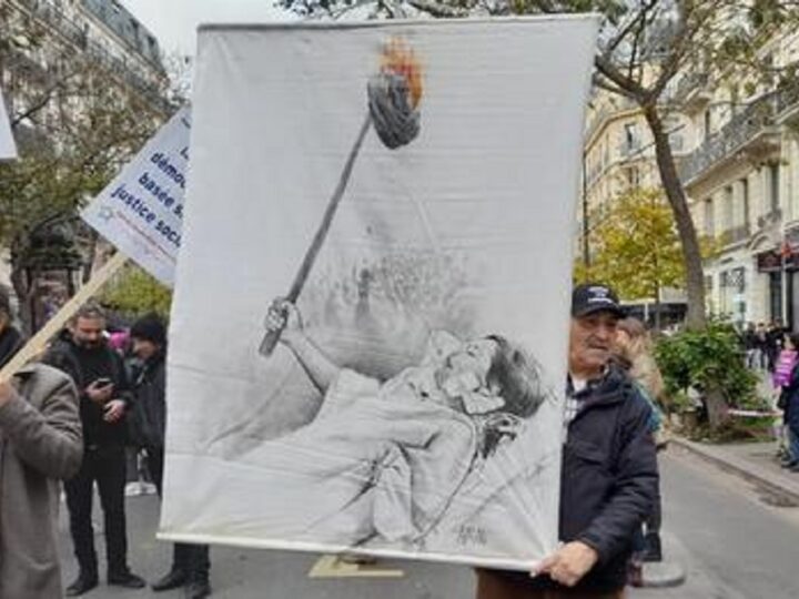 تظاهرات نهادهای فمینیستی فرانسوی در پاریس، شنبه ۱۹ نوامبر