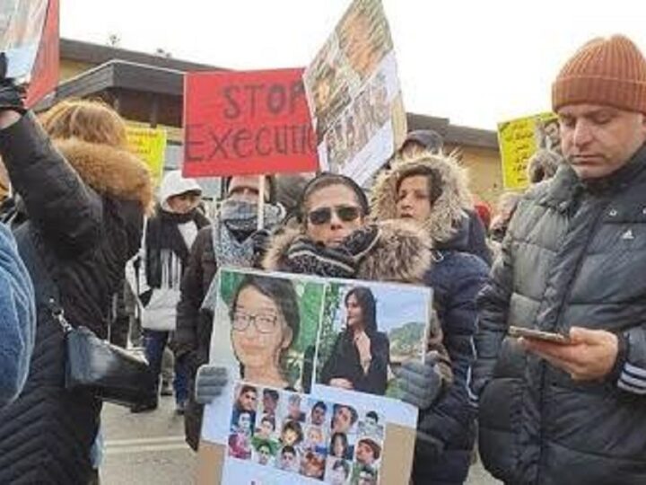 گردهمایی ۱۸ دسامبر در کپنهاگ دانمارک، مقابل سفارت رژیم جنایتکار اسلامی ایران