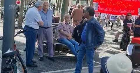 آکسیون “کمیته همبستگی با مبارزات کارگران و زحمتکشان ایران” در فرانکفورت، شنبه ۲۷ مه