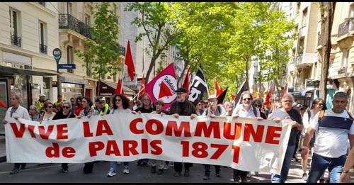 گزارشی از تظاهرات به مناسبت سالگرد کمون پاریس، شنبه ۳ ژوئن