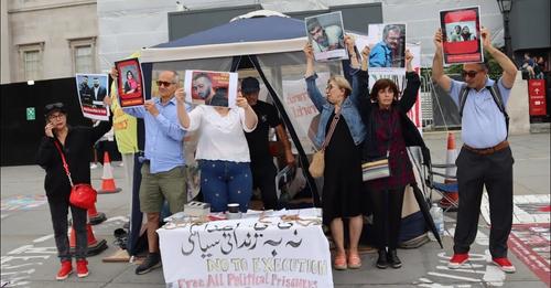 گزارش مرسده قائدی از تحصن دوهفته ای لندن در حمایت از زندانیان سیاسی ایران