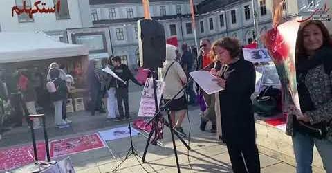 گزارش تصویری از تظاهرات شورای استکهلم با دیگر نیروهای آزادیخواه و چپ وکمونیست در سالگرد قتل ژینا
