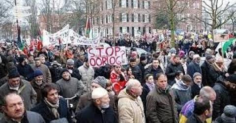 گزارش: مردم هلند برای صلح و آتش بس فوری به خیابان آمدند