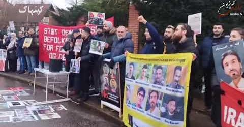 گزارش تصویری از تظاهرات بر علیه اعدام در ایران در کپنهاگ دانمارک