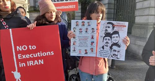 گزارش کوتاهی از تجمع دوبلین در روز شنبه سوم فوریه، علیه اعدام در ایران