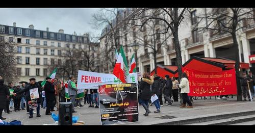 گزارش تصویری از تظاهرات در پاریس علیه اعدام ها در ایران به دعوت مجمع پشتیبانی ازمبارزات مردم ایران