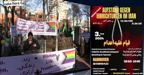 فراخوان قیام سراسری علیه اعدام شنبه سوم فوریه، در حاشیه نامگذاری میدان ژینا مهسا امینی در هانوفر