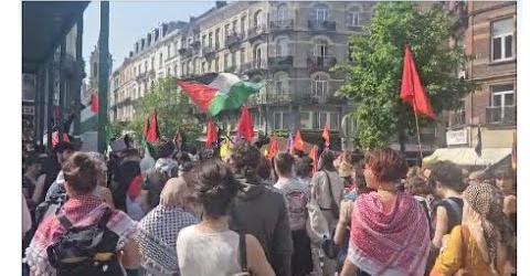 گزارشی از تظاهرات روز همبستگی جهانی کارگران در بروکسل بلژیک