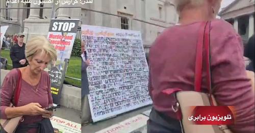 گزارش::اکسیون علیه اعدام در لندن ، سخنرانی محمد هوشی