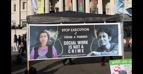 گزارش از لندن: تحصن یک هفته ای فعالان کارزار علیه اعدام و اکسیون همراه آن