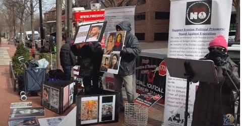 واشنگتن ۱۸ فوریه، ادامه همبستگی با سه شنبه های اعتراضی زندانیان سیاسی ایران