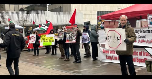 ونکوور شنبه ۱۵ فوریه، آکسیون نه به اعدام و برای آزادی کلیه زندانیان سیاسی ایران