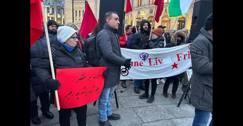 گزارش تصویری از تظاهرات ایرانیان مقیم نروژ – اسلو….به دعوت کمیته زن زندگی آزادی