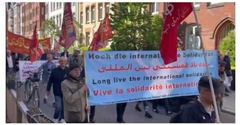 گزارشی از راهپیمایی اول ماه مه در هانوفر و حضور فعال کانون کنشگران در آن