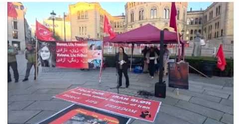 اسلو، نروژ: سخنرانی کبرا سلطانی فعال چپ افغانستان در چهارمین سالگرد خیزش ژینا